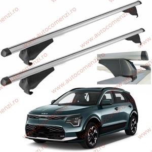 Set bare portbagaj KIA Niro II 2021-prezent - Aluminiu / cu cheie antifurt