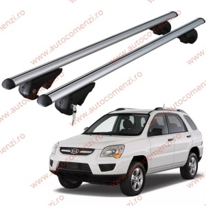 Set bare portbagaj KIA Sportage II 2004-2010 - cu cheie antifurt / Aluminiu - 120 cm