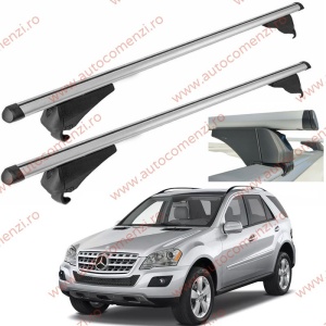 Set bare portbagaj MERCEDES ML W164 2005-2011 - Aluminiu / cu cheie antifurt