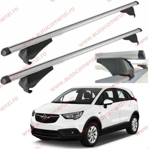 Set bare portbagaj OPEL Crossland X 2017-prezent - Aluminiu / cu cheie antifurt