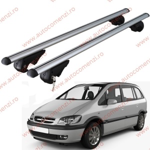 Set bare portbagaj OPEL Zafira A 1999-2005 - cu cheie antifurt / Aluminiu - 120 cm