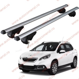 Set bare portbagaj PEUGEOT 2008 I 2013-2019 - cu cheie antifurt / Aluminiu - 120 cm