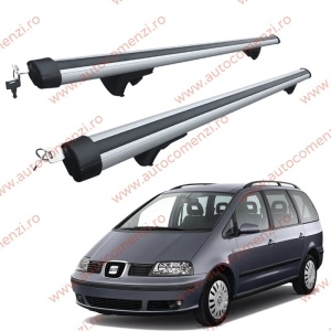 Set bare portbagaj SEAT Alhambra I 1996-2010 - Aluminiu / cu cheie antifurt - 120 cm