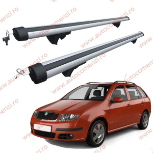 Set bare portbagaj SKODA Fabia I 1999-2007 Combi - Aluminiu / cu cheie antifurt - 120 cm