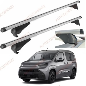 Set bare portbagaj TOYOTA e-ProAce City Verso 2024-prezent (electric) - Aluminiu / cu cheie antifurt