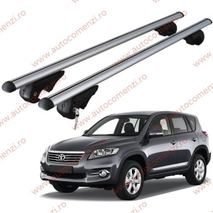Set bare portbagaj TOYOTA Rav 4 (XA30) 2005-2012 - cu cheie antifurt / Aluminiu - 120 cm