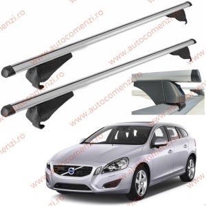 Set bare portbagaj VOLVO V60 I 2010-2018 - Aluminiu / cu cheie antifurt