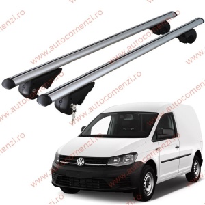 Set bare portbagaj VW Caddy III (2K) 2003-2020 - cu cheie antifurt / Aluminiu - 120 cm