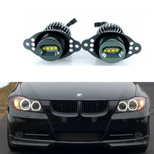 Set LED Marker Angel Eyes BMW Seria 3 E90/E91 2008-2011 Facelift , 40W, Alb (Canbus) - pentru faruri fara Xenon