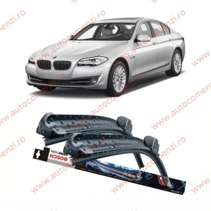 Set stergatoare parbriz BMW Seria 5 F10 / F11 / F07 2010-2016 (sofer + pasager) BOSCH