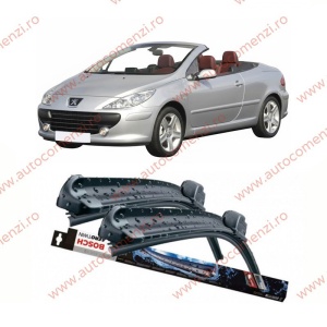 Set stergatoare parbriz PEUGEOT 307 CC 2003-2008 (sofer + pasager) BOSCH