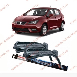 Set stergatoare parbriz SEAT Ibiza IV 2008-2017 (sofer + pasager) BOSCH