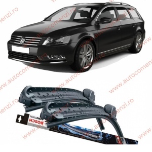 Set stergatoare parbriz VW Passat B7 Alltrack 2012-2015 (sofer + pasager) BOSCH