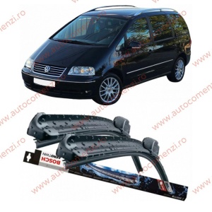 Set stergatoare parbriz VW Sharan I 1995-2010 (sofer + pasager) BOSCH