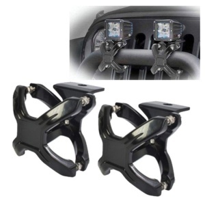 Set suport proiectoare LED / prindere pe rollbar sau bullbar - Model ajustabil
