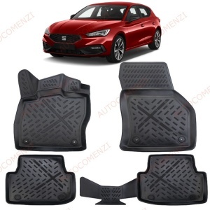 Covoare auto tavita SEAT Leon IV 2020-prezent (cutie manuala) (5 bucati)