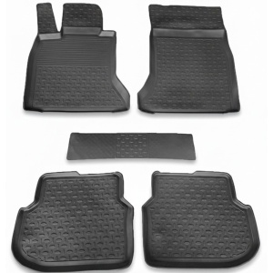 Covoare BMW Seria 5 F10 / F11 2013-2016 Facelift - tip tavita - 100% cauciuc - SEINTEX