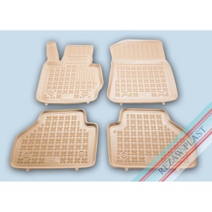 Covoare cauciuc BMW X4 G02 2018-prezent - tip tavita - bej - REZAW PLAST