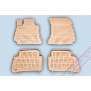 Covoare cauciuc MERCEDES Clasa E W212 2009-2016 - tip tavita - bej - REZAW PLAST