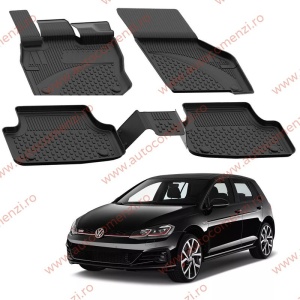 Covoare cauciuc tavita VW Golf VIII 2020-prezent (cutie manuala) (Ultra SHL)