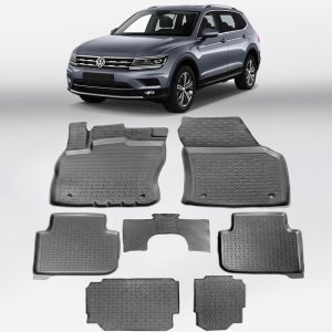 Covoare VW Tiguan Allspace 2016-prezent (5/7 locuri) - tip tavita - 100% cauciuc - SEINTEX
