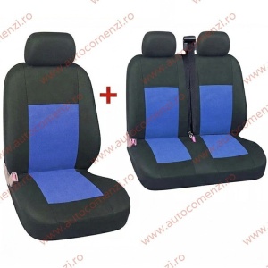Huse scaune FORD Transit III 2000-2014 - 2+1 autoutilitare (negru+albastru)