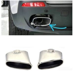 Ornament toba BMW X5 E70 2010-2013 Facelift / Argintiu