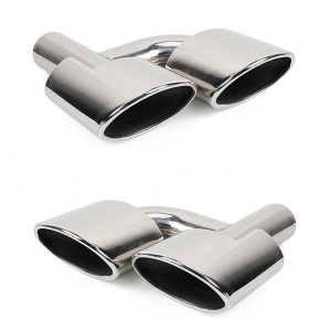 Ornament toba inox Mercedes C AMG / Argintiu