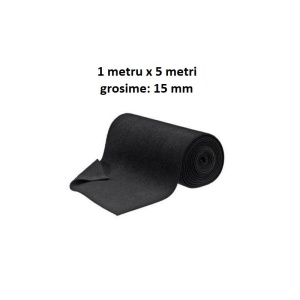 Rola material insonorizant cu material textil si adeziv 15 mm / 5 metri x 1 metru