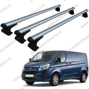 Set 3 bare portbagaj FORD Transit Custom I 2012-2023 - ALUMINIU - fixare pe caroserie - Cargo BT3/150-