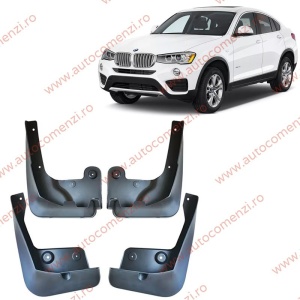 Set 4 aparatori noroi dedicate BMW X4 F26 2014-2018 (fara pachet M)
