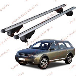 Set bare portbagaj AUDI A6 C5 1997-2004 Allroad Avant - cu cheie antifurt / Aluminiu - 120 cm