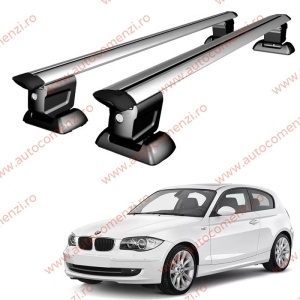 Set bare portbagaj BMW Seria 1 E81 / E82 / E87 2004-2011 - Wingbar - cu cheie antifurt / Aluminiu