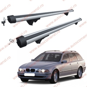 Set bare portbagaj BMW Seria 5 E39 1995-2003 Combi - Aluminiu / cu cheie antifurt - 120 cm