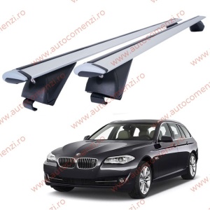Set bare portbagaj BMW Seria 5 F11 2010-2016 Combi - Wingbar - Aluminiu / cu cheie antifurt