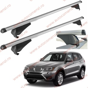 Set bare portbagaj BMW X3 F25 2010-2017 - Aluminiu / cu cheie antifurt