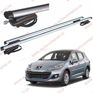 Set bare portbagaj cu cheie PEUGEOT 207 2006-2014 Combi - ALUMINIU