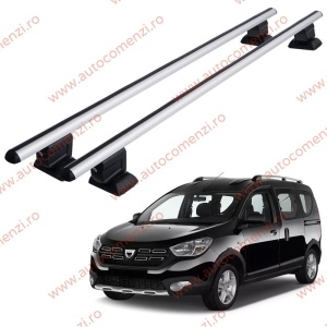 Set bare portbagaj DACIA Dokker 2012-2021 - cu cheie antifurt / Aluminiu