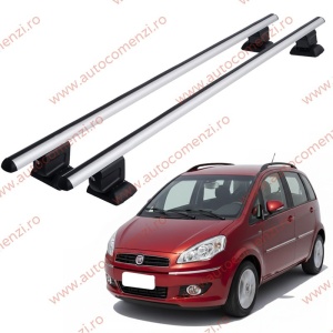Set bare portbagaj FIAT Idea 2003-2012 - cu cheie antifurt / Aluminiu