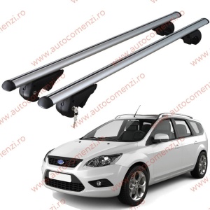 Set bare portbagaj FORD Focus II 2004-2010 Combi - cu cheie antifurt / Aluminiu - 120 cm