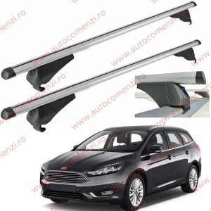 Set bare portbagaj FORD Focus III 2010-2018 Combi - Aluminiu / cu cheie antifurt