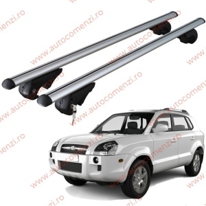 Set bare portbagaj HYUNDAI Tucson I 2004-2009 - cu cheie antifurt / Aluminiu - 120 cm