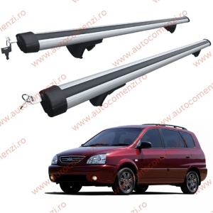 Set bare portbagaj KIA Carens I 1999-2006 - Aluminiu / cu cheie antifurt - 120 cm
