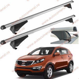 Set bare portbagaj KIA Sportage III 2010-2015 - Aluminiu / cu cheie antifurt