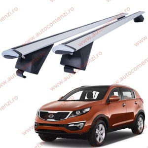Set bare portbagaj KIA Sportage III 2010-2015 - Wingbar - Aluminiu / cu cheie antifurt