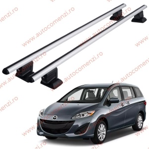 Set bare portbagaj MAZDA 5 II 2010-2018 - cu cheie antifurt / Aluminiu