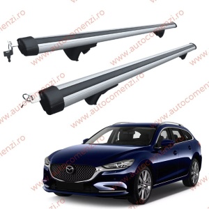 Set bare portbagaj MAZDA 6 III 2012-prezent Combi - Aluminiu / cu cheie antifurt - 120 cm