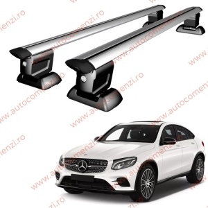 Set bare portbagaj MERCEDES GLC C253 2015-2022 Coupe - Wingbar - cu cheie antifurt / Aluminiu
