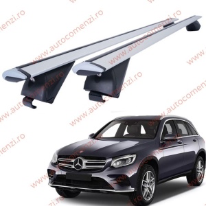 Set bare portbagaj MERCEDES GLC X253 2015-2022 - Wingbar - Aluminiu / cu cheie antifurt