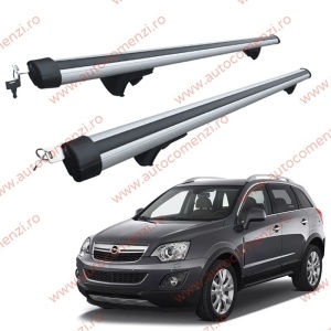 Set bare portbagaj OPEL Antara 2006-2015 - Aluminiu / cu cheie antifurt - 120 cm